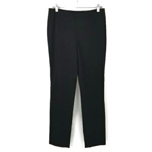 Don Caster Collection Black Flat Front Straight Leg Dress Pants Womens Size 8